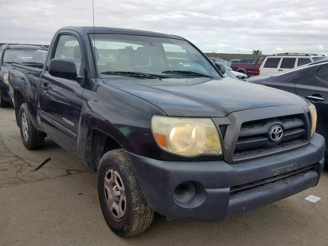 5TENX22N85Z043272 - 2005 TOYOTA TACOMA BLACK photo 1