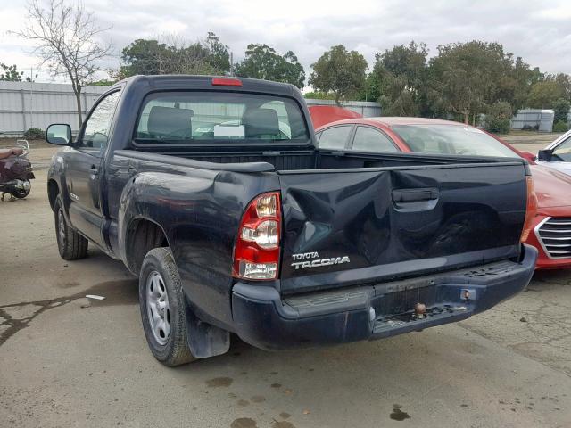 5TENX22N85Z043272 - 2005 TOYOTA TACOMA BLACK photo 3