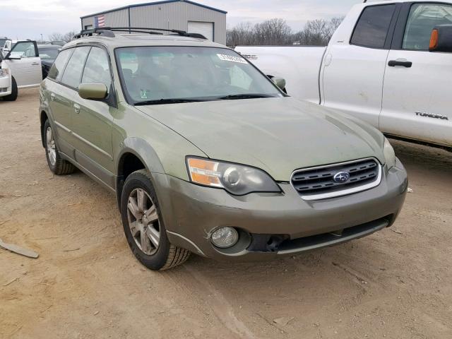 4S4BP62C757354395 - 2005 SUBARU LEGACY OUT GREEN photo 1