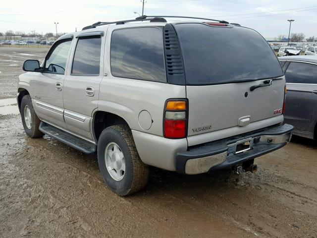 1GKEK13ZX4J303999 - 2004 GMC YUKON SILVER photo 3