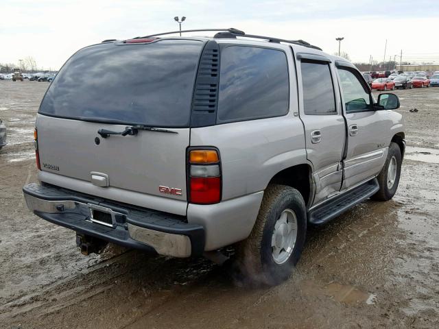 1GKEK13ZX4J303999 - 2004 GMC YUKON SILVER photo 4