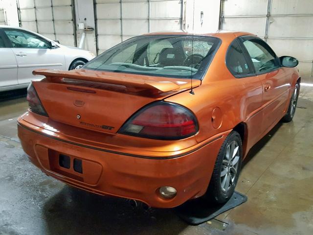 1G2NW12E84C149610 - 2004 PONTIAC GRAND AM G ORANGE photo 4