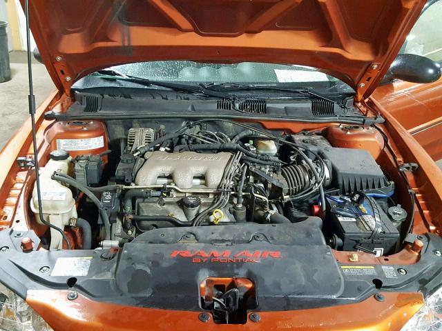 1G2NW12E84C149610 - 2004 PONTIAC GRAND AM G ORANGE photo 7