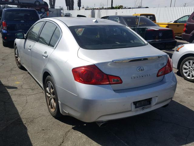 JNKCV61E19M014196 - 2009 INFINITI G37 BASE SILVER photo 3