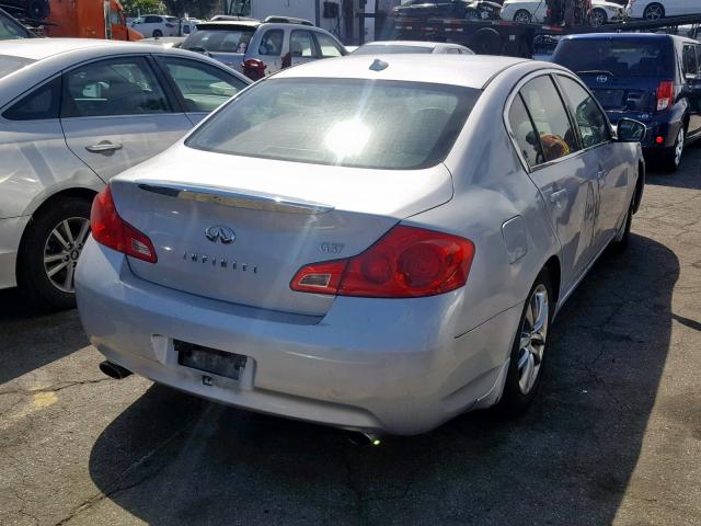 JNKCV61E19M014196 - 2009 INFINITI G37 BASE SILVER photo 4