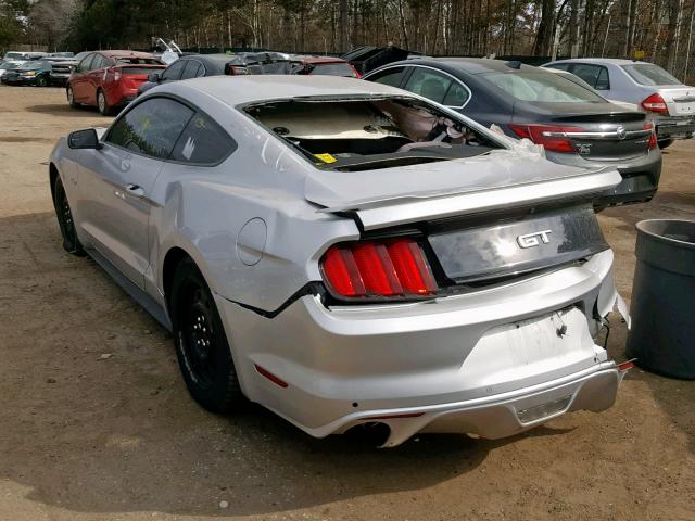 1FA6P8CF1H5224743 - 2017 FORD MUSTANG GT SILVER photo 3