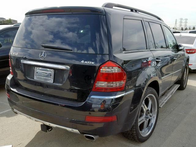 4JGBF71E07A238991 - 2007 MERCEDES-BENZ GL 450 4MA BLACK photo 4