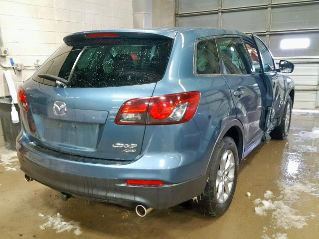 JM3TB3BA8E0442246 - 2014 MAZDA CX-9 SPORT BLUE photo 4