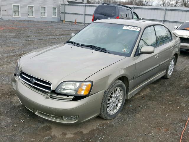 4S3BE6450Y7212614 - 2000 SUBARU LEGACY GT BEIGE photo 2