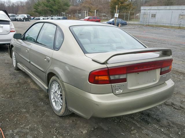 4S3BE6450Y7212614 - 2000 SUBARU LEGACY GT BEIGE photo 3