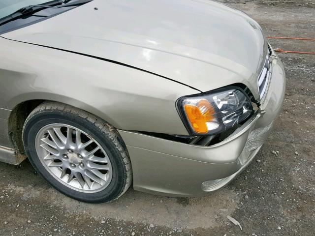 4S3BE6450Y7212614 - 2000 SUBARU LEGACY GT BEIGE photo 9