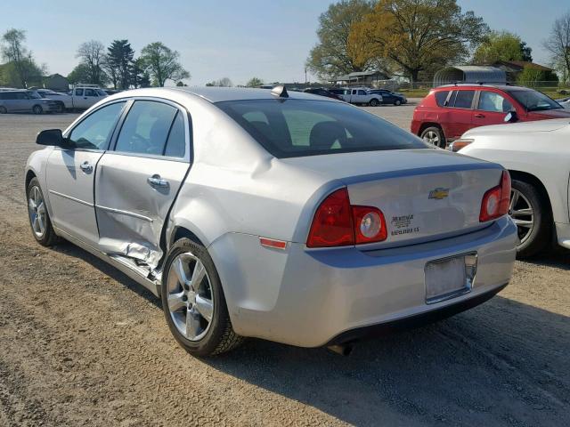 1G1ZD5EU3CF299661 - 2012 CHEVROLET MALIBU 2LT SILVER photo 3