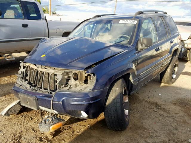 1J4GX58S94C201598 - 2004 JEEP GRAND CHER BLUE photo 2