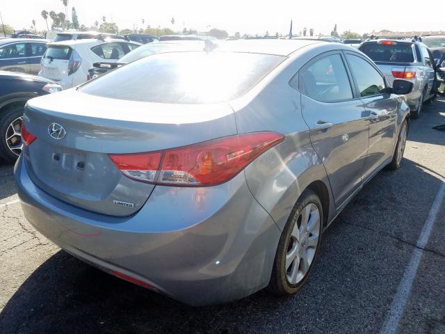 KMHDH4AE8DU521747 - 2013 HYUNDAI ELANTRA GLS  photo 4