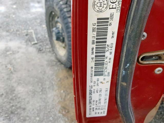 3D7TT2CT5AG116514 - 2010 DODGE RAM 2500 RED photo 9