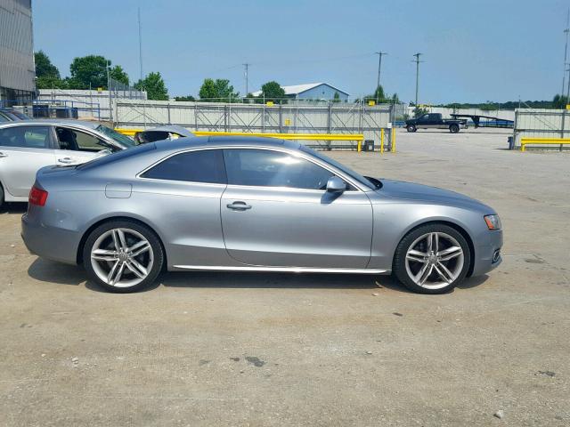 WAU3VAFR5BA029627 - 2011 AUDI S5 PRESTIG GRAY photo 10