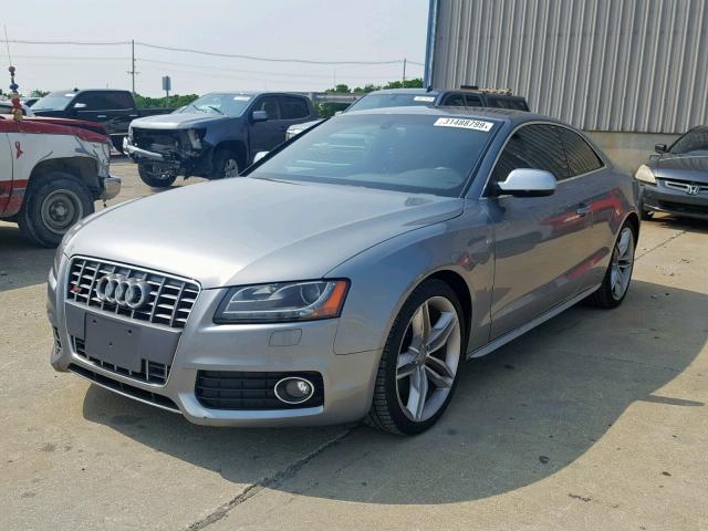 WAU3VAFR5BA029627 - 2011 AUDI S5 PRESTIG GRAY photo 2