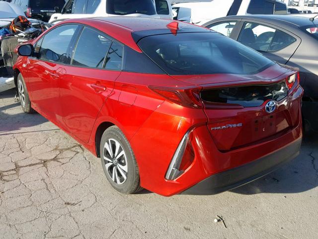 JTDKARFP5J3088252 - 2018 TOYOTA PRIUS PRIM 红色 照片 3