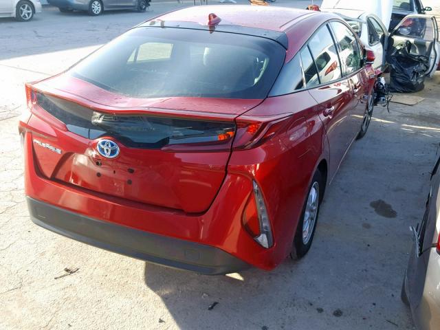 JTDKARFP5J3088252 - 2018 TOYOTA PRIUS PRIM 红色 照片 4