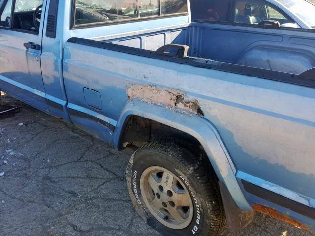 1JTMW64P2JT119886 - 1988 JEEP COMANCHE P BLUE photo 10