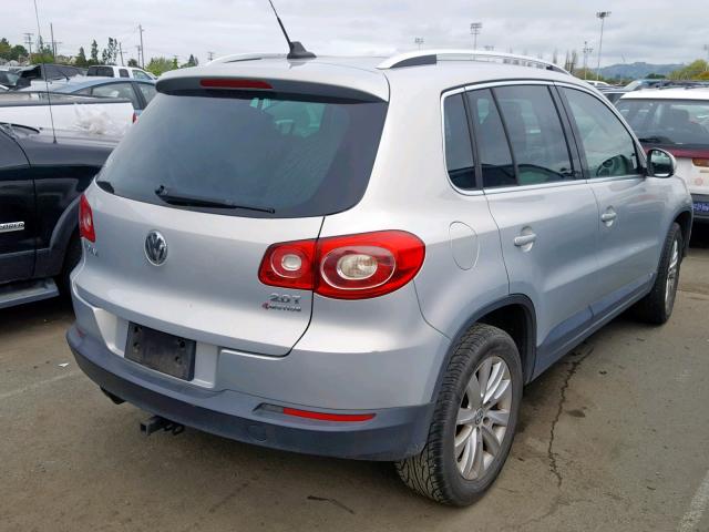 WVGBV75N29W527342 - 2009 VOLKSWAGEN TIGUAN SE SILVER photo 4