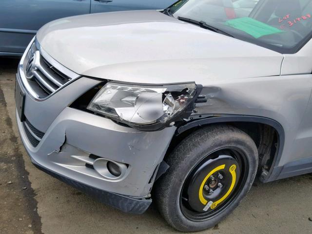 WVGBV75N29W527342 - 2009 VOLKSWAGEN TIGUAN SE SILVER photo 9