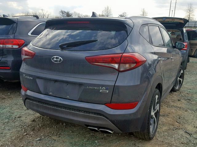 KM8J3CA21GU029969 - 2016 HYUNDAI TUCSON LIM BLACK photo 4