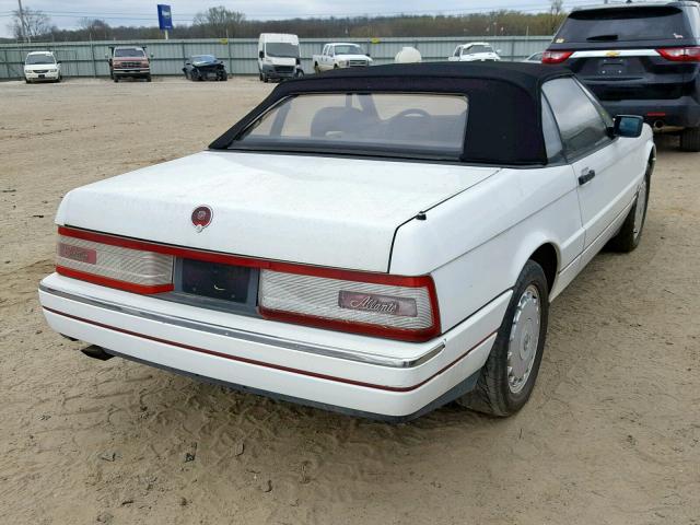 1G6VS3381NU125420 - 1992 CADILLAC ALLANTE WHITE photo 4