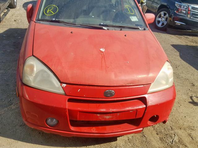 JS2RA61S045203766 - 2004 SUZUKI AERIO S RED photo 9