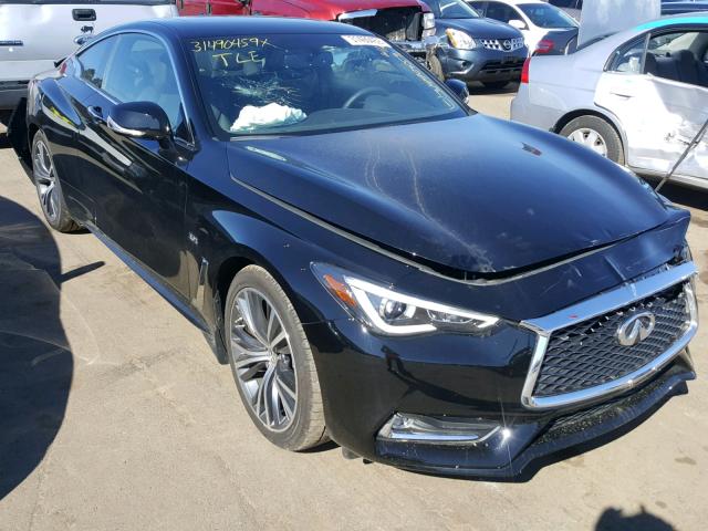 JN1EV7EL6JM393146 - 2018 INFINITI Q60 LUXE 3 BLACK photo 1