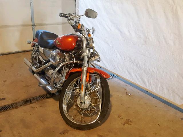 1HD1CT3198K441576 - 2008 HARLEY-DAVIDSON XL1200 C ORANGE photo 1