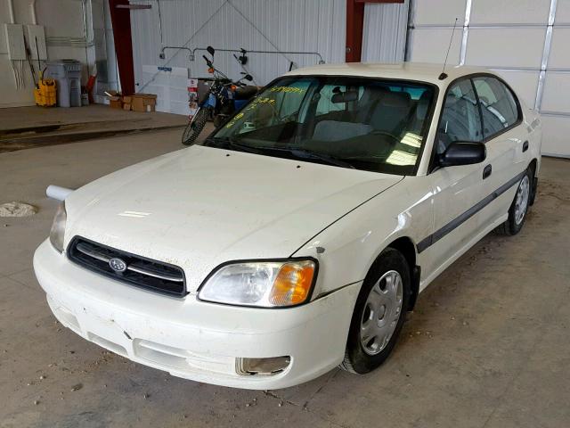 4S3BE635XY7218048 - 2000 SUBARU LEGACY L WHITE photo 2