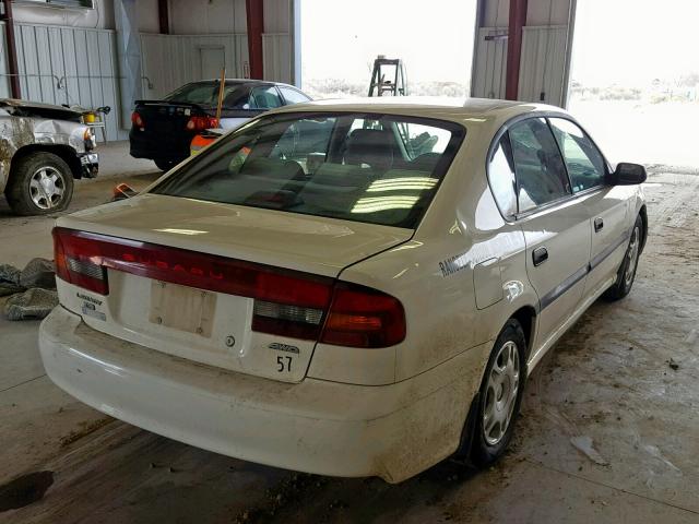 4S3BE635XY7218048 - 2000 SUBARU LEGACY L WHITE photo 4