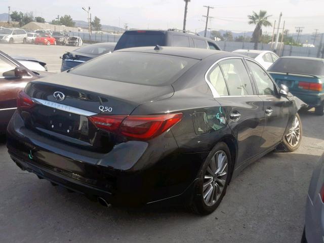 JN1EV7AP8JM358889 - 2018 INFINITI Q50 LUXE BLACK photo 4