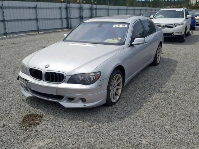 WBAHL83576DT04134 - 2006 BMW 750 I SILVER photo 2