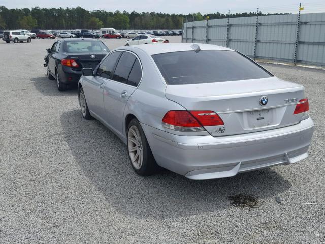 WBAHL83576DT04134 - 2006 BMW 750 I SILVER photo 3