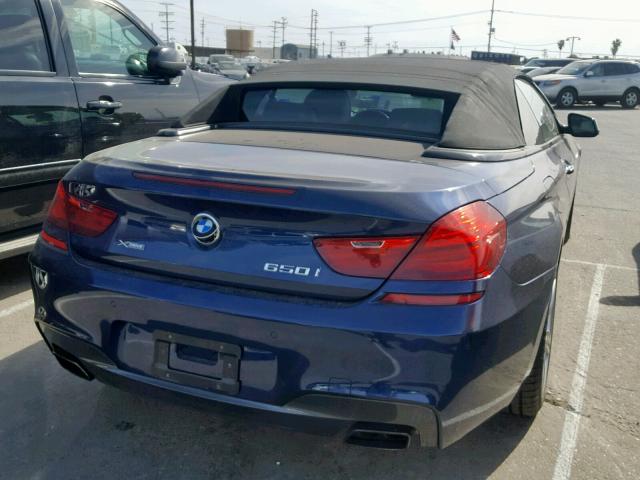 WBAYP1C50ED216651 - 2014 BMW 650 XI BLUE photo 9