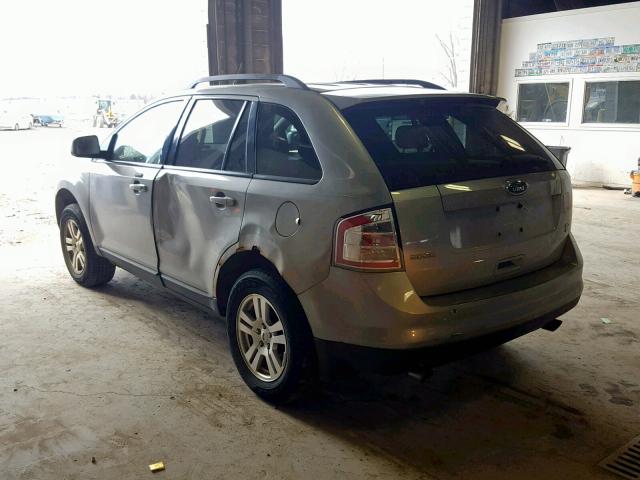 2FMDK48C28BA94566 - 2008 FORD EDGE SEL SILVER photo 3