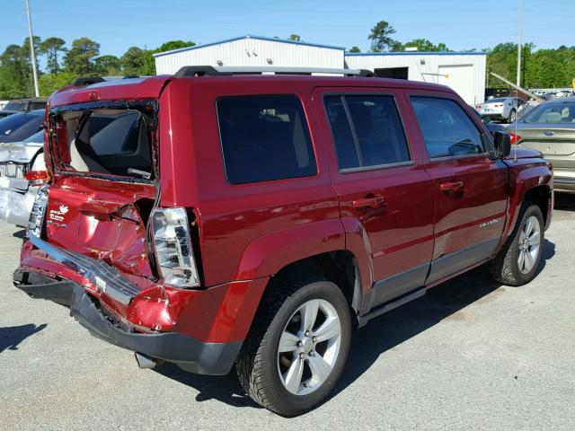 1C4NJRCBXCD528209 - 2012 JEEP PATRIOT LI RED photo 4