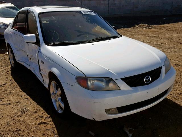 JM1BJ225821606735 - 2002 MAZDA PROTEGE DX WHITE photo 1