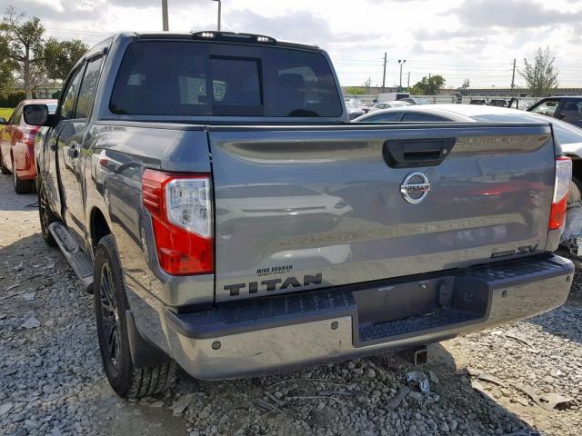 1N6AA1E65JN518126 - 2018 NISSAN TITAN SV GRAY photo 3