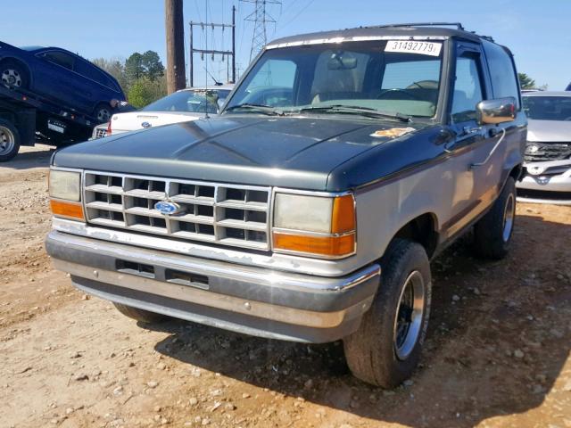 1FMCU14T5KUC59067 - 1989 FORD BRONCO II BLUE photo 2