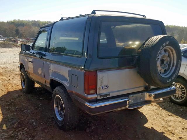 1FMCU14T5KUC59067 - 1989 FORD BRONCO II BLUE photo 3