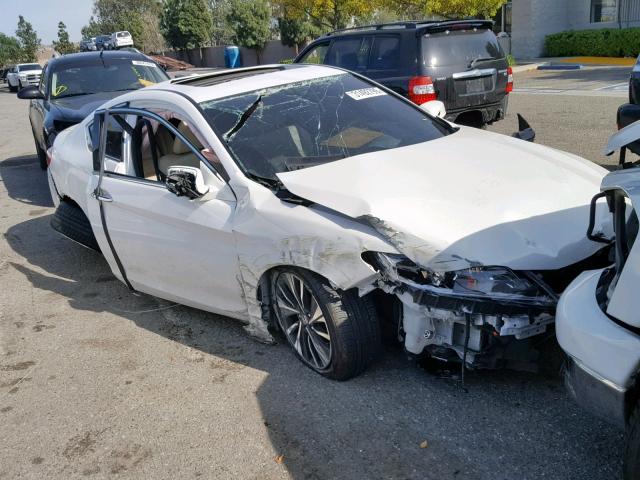 1HGCT1B81GA010801 - 2016 HONDA ACCORD EXL WHITE photo 1