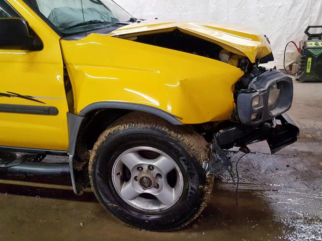 5N1ED28Y92C592642 - 2002 NISSAN XTERRA XE YELLOW photo 9