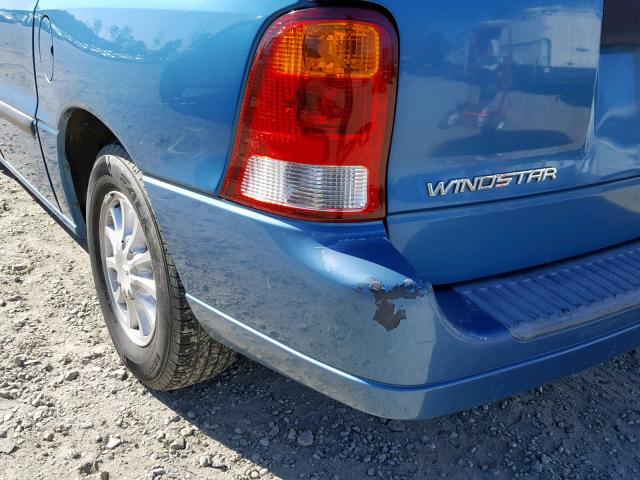 2FMZA51423BB21940 - 2003 FORD WINDSTAR L BLUE photo 9