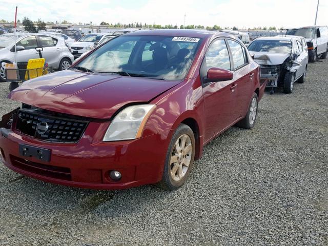 3N1AB61EX8L757386 - 2008 NISSAN SENTRA 2.0 MAROON photo 2