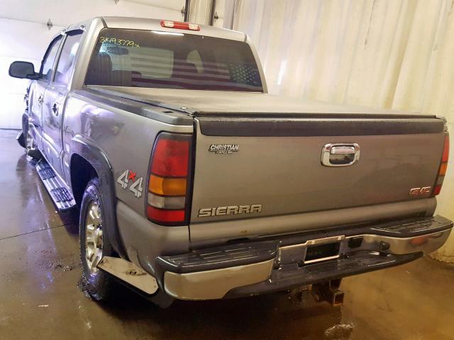 2GTEK13ZX71126249 - 2007 GMC NEW SIERRA GRAY photo 3