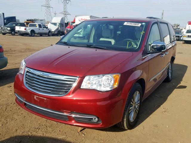 2C4RC1CG4ER164071 - 2014 CHRYSLER TOWN & COU RED photo 2