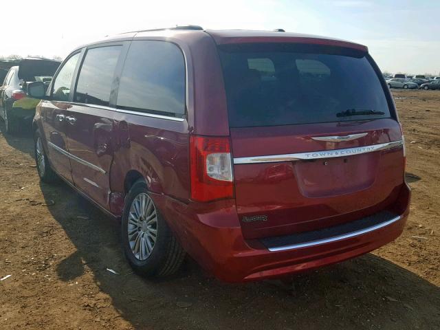 2C4RC1CG4ER164071 - 2014 CHRYSLER TOWN & COU RED photo 3